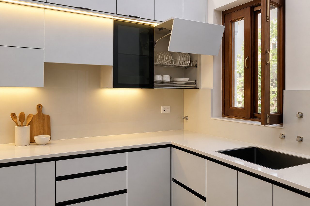 Modular kitchen supplied by Kan Systems for Dr. Babita Nagar, Meerut
